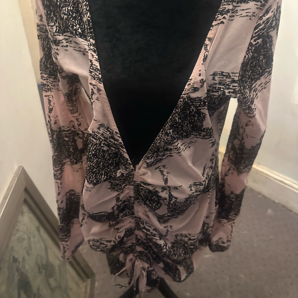 Good Times Three Piece Black and Pink Design Bathing Duit